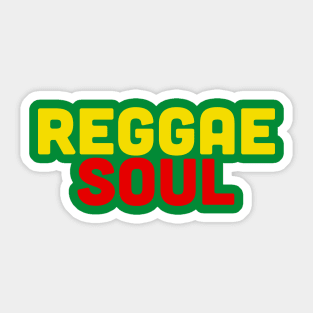 Reggae Soul For Lovers Of Reggae Music Sticker